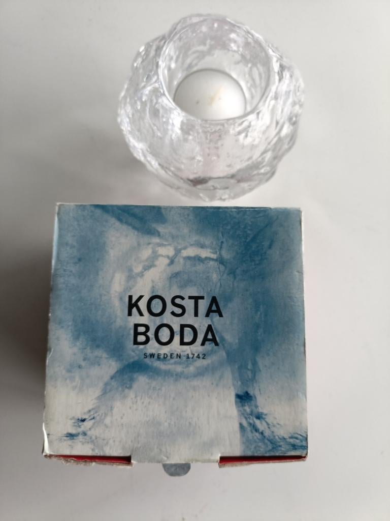 Kosta Boda Snowball Waxinelichtje, Overige materialen, Overige kleuren, Ophalen of Verzenden, Zo goed als nieuw