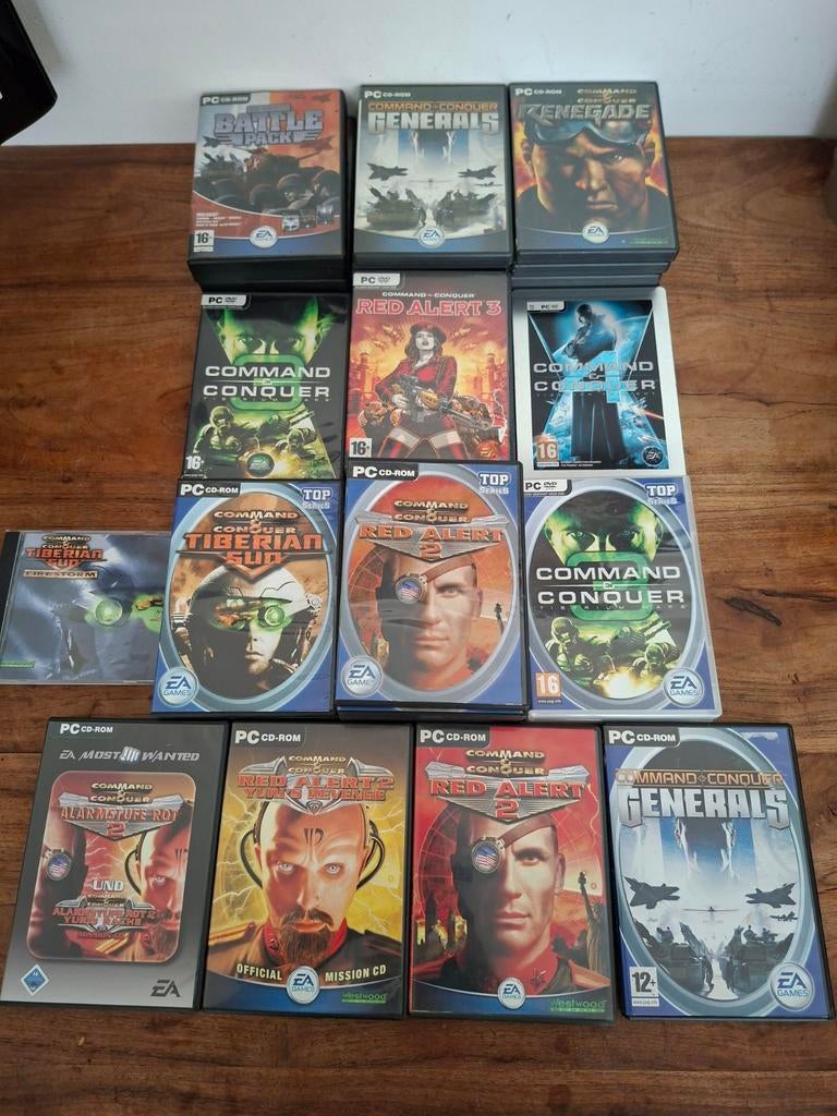 C&C PC CD-ROM Spellen Collectie, Gebruikt, 1 speler, Ophalen of Verzenden, Eén computer