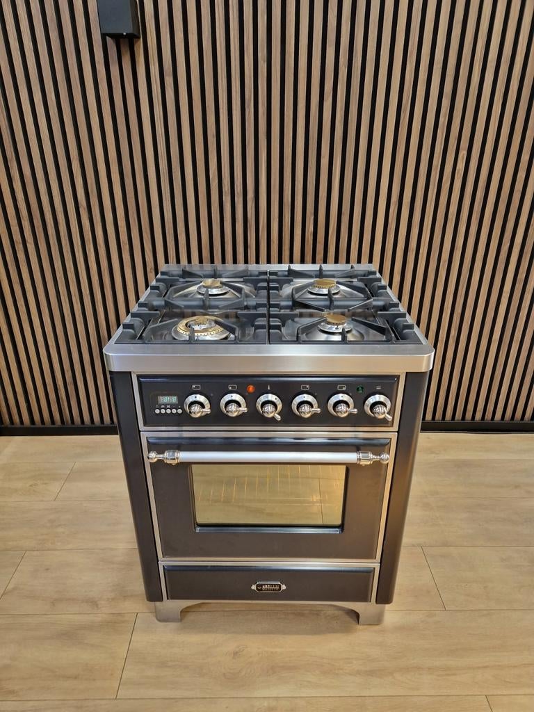 Luxe Antraciet Boretti Majestic 70 × 70 cm (Gratis bezorgt), Witgoed en Apparatuur, Fornuizen, 5258sh, 60 cm of meer, Ophalen of Verzenden