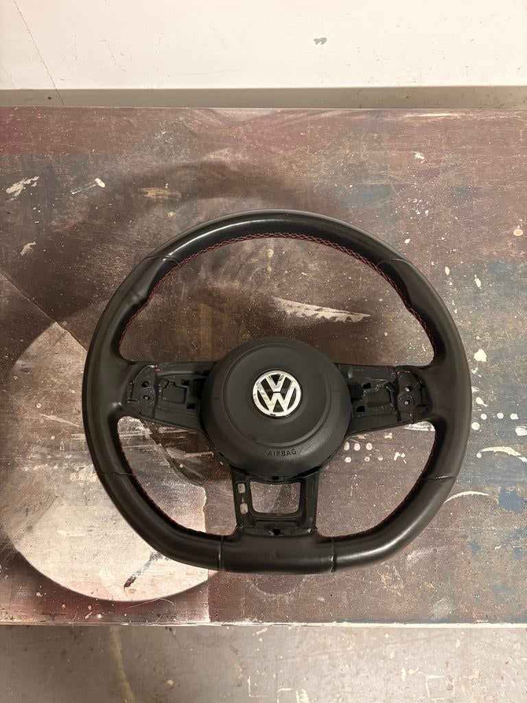 Golf 7 GTI Stuur DSG met Airbag Hoes - Zonder Knoppen, Auto-onderdelen, Dashboard en Schakelaars, Ophalen of Verzenden, Gebruikt