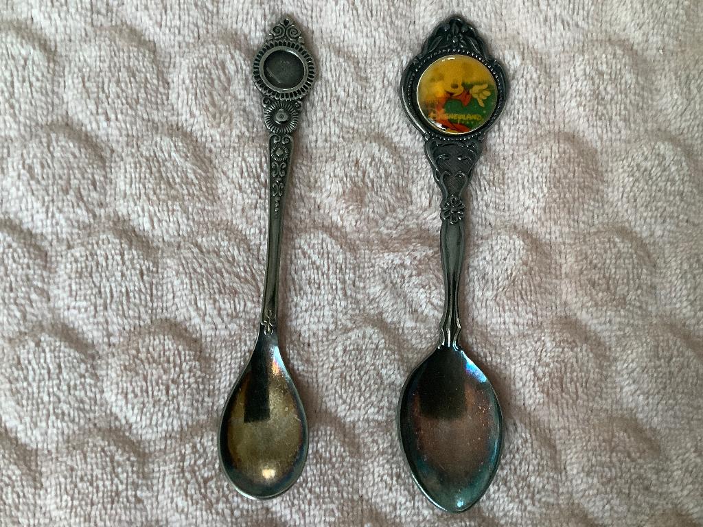 2 Verzilverde Lepeltjes (Silverplated), Antiek en Kunst, Antiek | Bestek, Ophalen of Verzenden