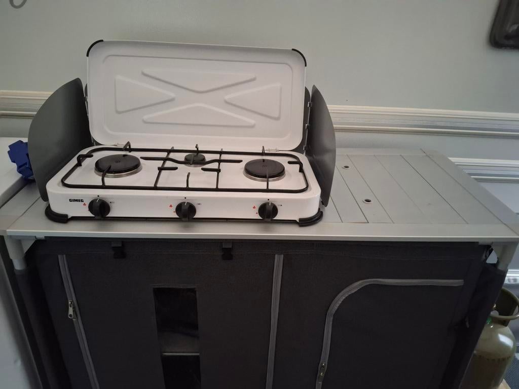 Bieden: Complete Camping Keuken en Gasfles, Ophalen, Gebruikt