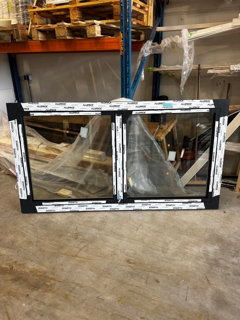 Aluprof Aluminium Kozijn met HR+++ Glas, Ophalen, Raamkozijn, 150 tot 225 cm, Inclusief glas