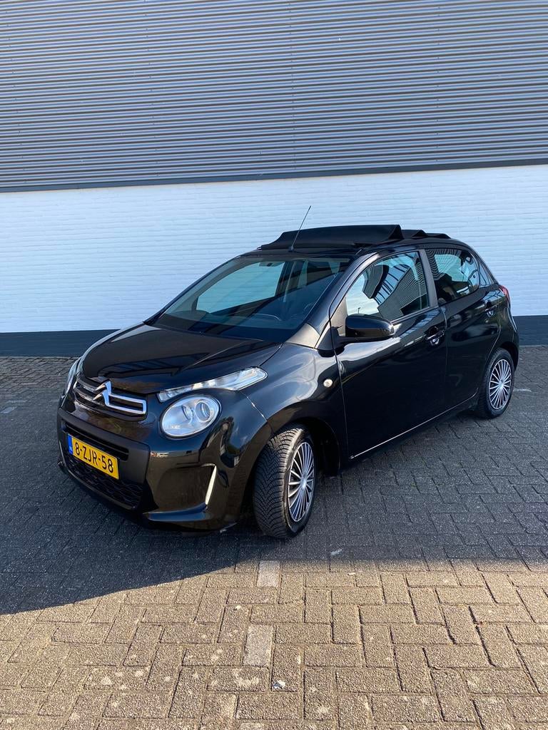 Citroën C1 1.0 E-vti 68 5-DRS 2015 Zwart, Auto's, Voorwielaandrijving, 4 stoelen, C1, Zwart
