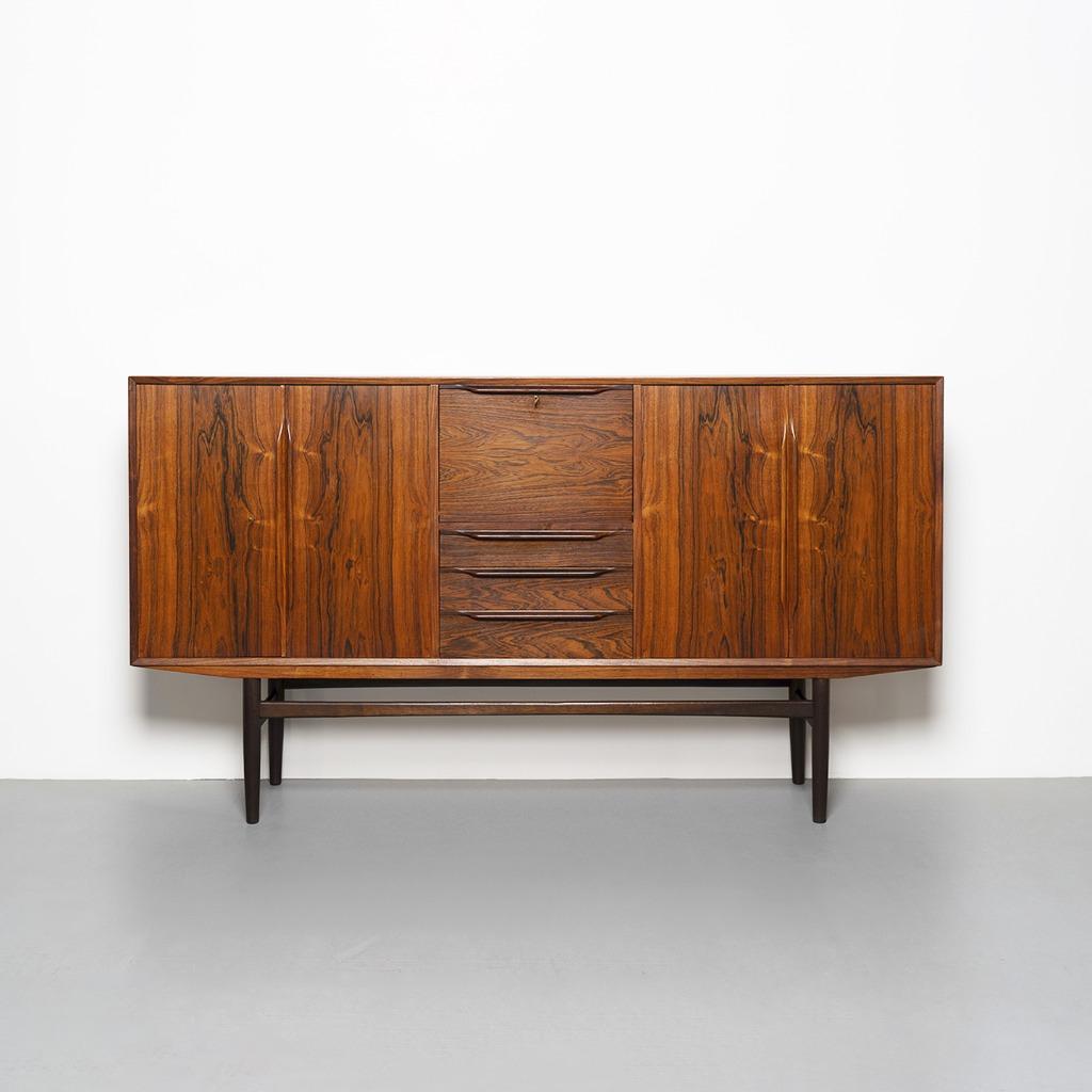 Vintage Deens Dressoir in palissander hout