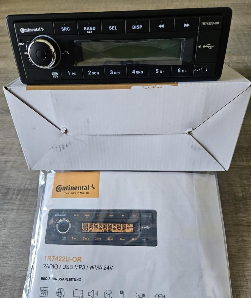 Autoradio Continental -TR7422U- 24V, Ophalen of Verzenden, Nieuw