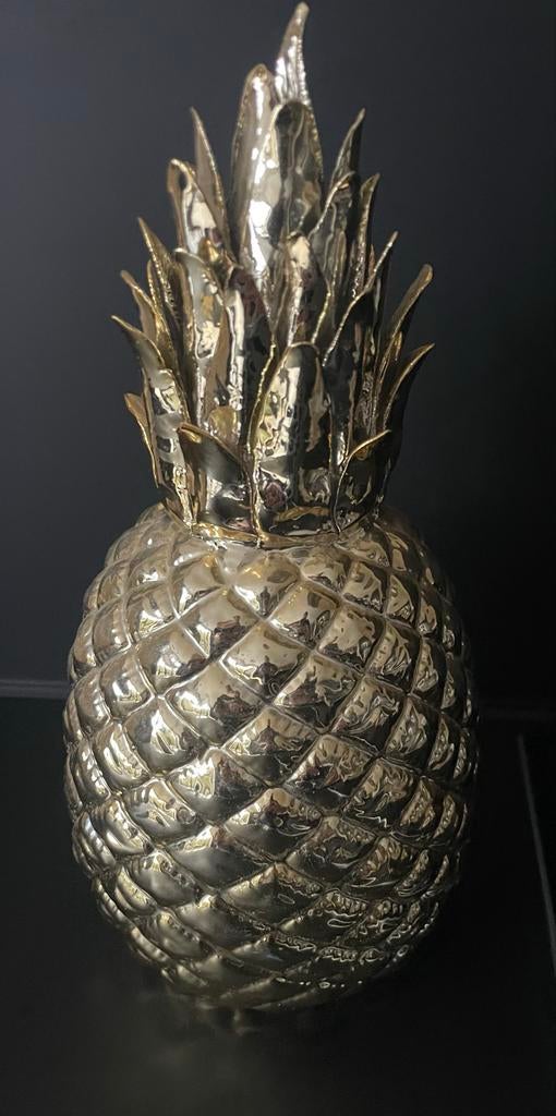 Gouden Ananas Decoratie, Huis en Inrichting, Woonaccessoires | Overige, Ophalen of Verzenden, Zo goed als nieuw