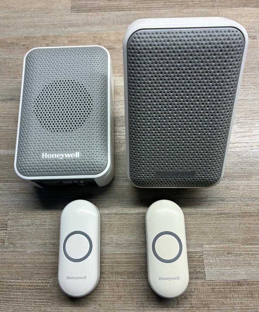 Deurbel set Honeywell set compleet, Ophalen of Verzenden, Zo goed als nieuw, Draadloos
