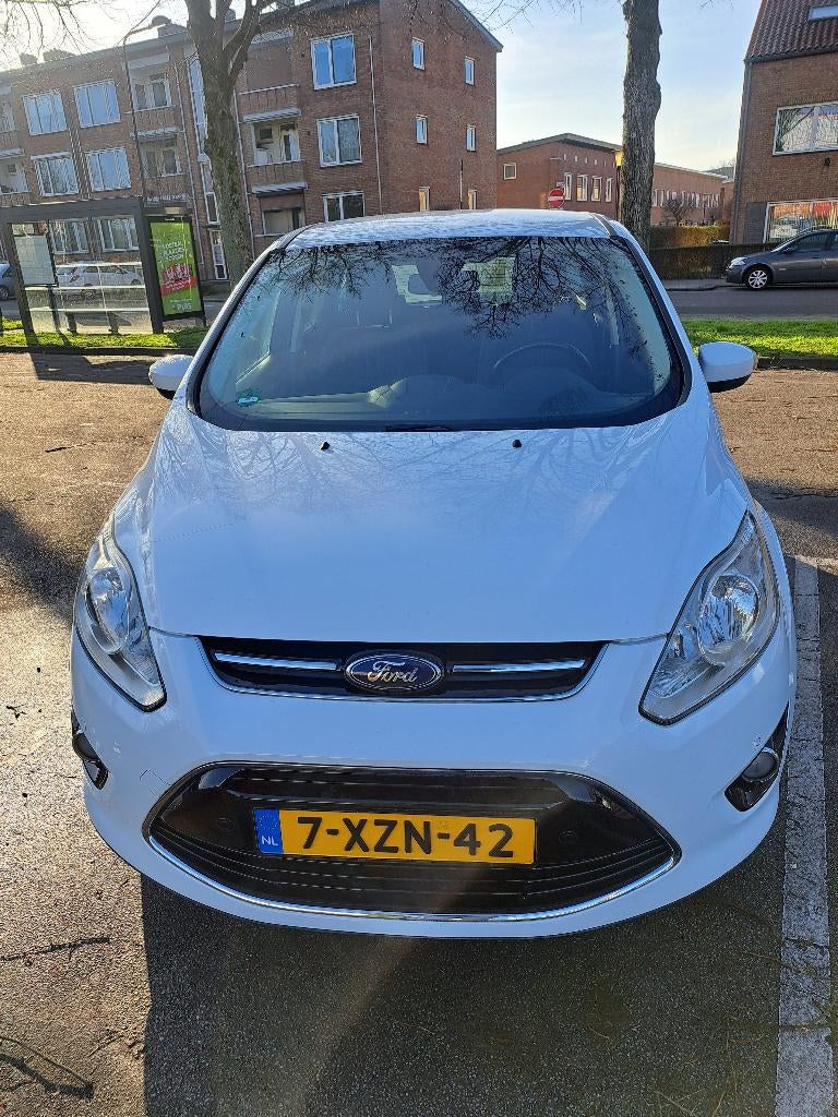 Ford C-Max 1.0 92KW 2014 Wit, Voorwielaandrijving, Zwart, Wit, Origineel Nederlands