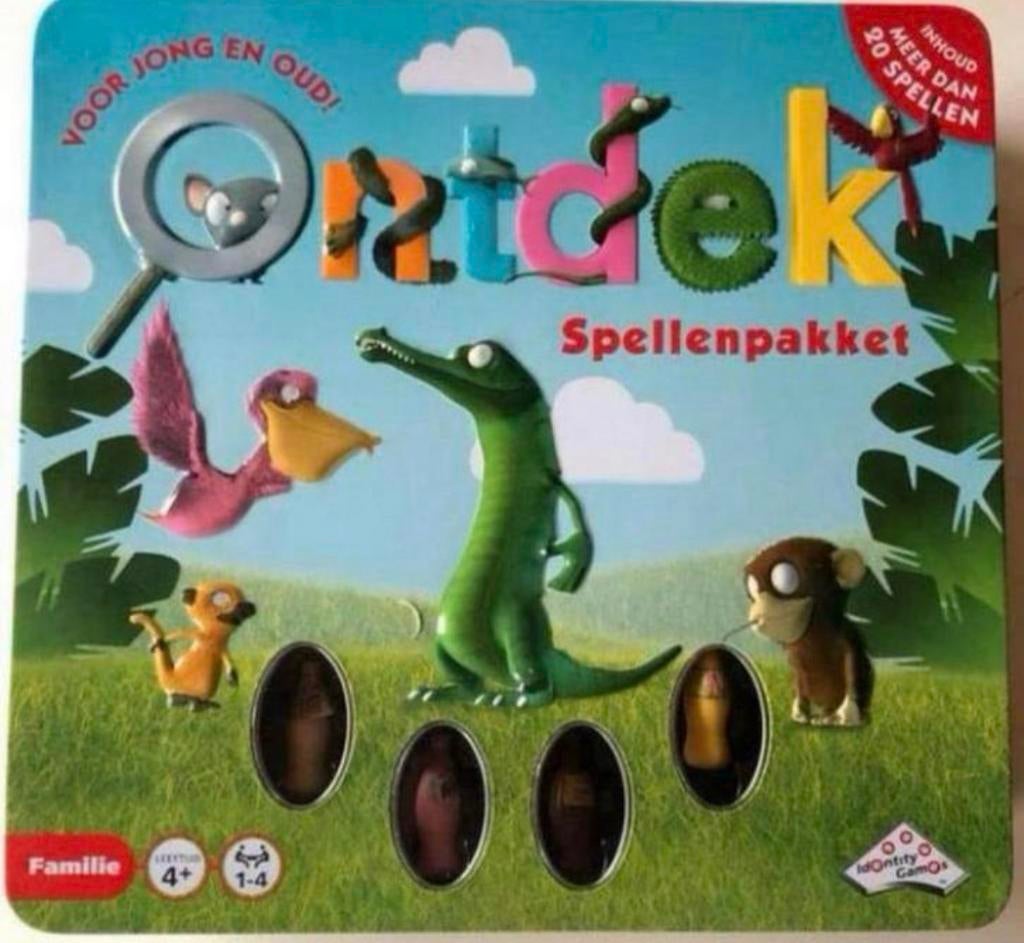 Spel ONTDEK Spellenpakket, meer dan 20 spellen in nieuwstaat, Vijf spelers of meer, Ophalen of Verzenden, Zo goed als nieuw