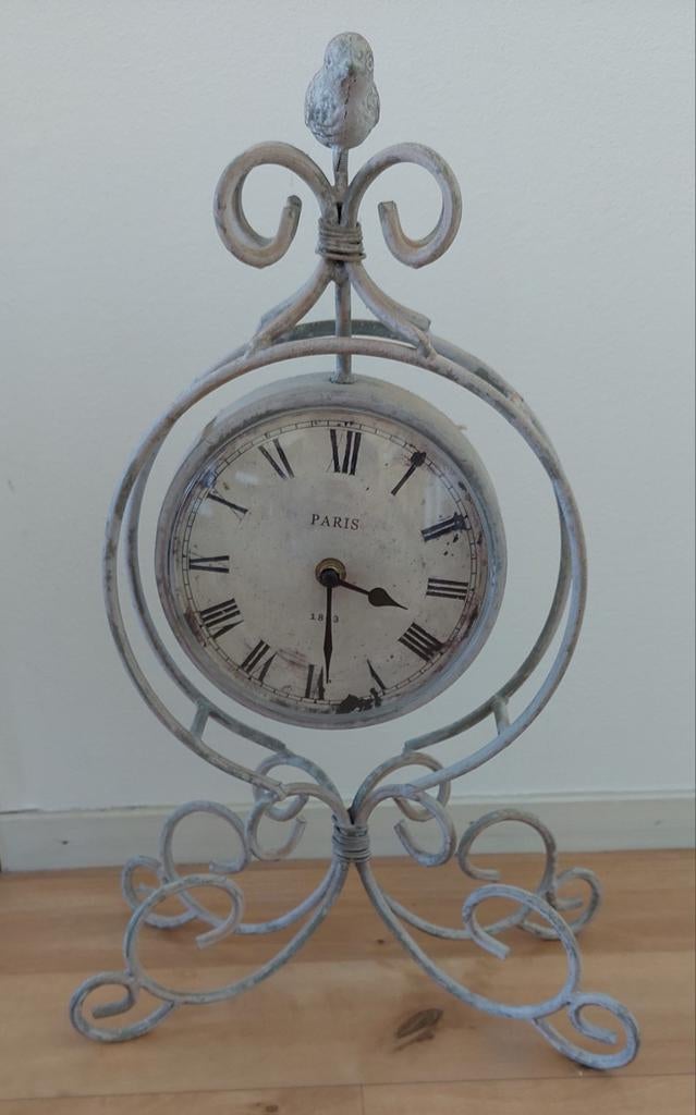 Vintage Paris klok -  Gietijzer - staand, Antiek en Kunst, Ophalen