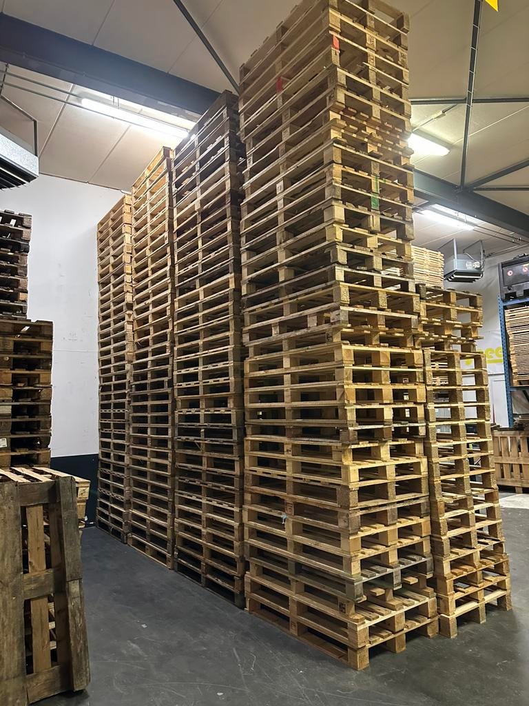 Wegwerp Pallets | Eenmalige Pallets | 120x80 | 4-Weg, Doe-het-zelf en Verbouw, Hout en Planken, Ophalen of Verzenden, 50 mm of meer