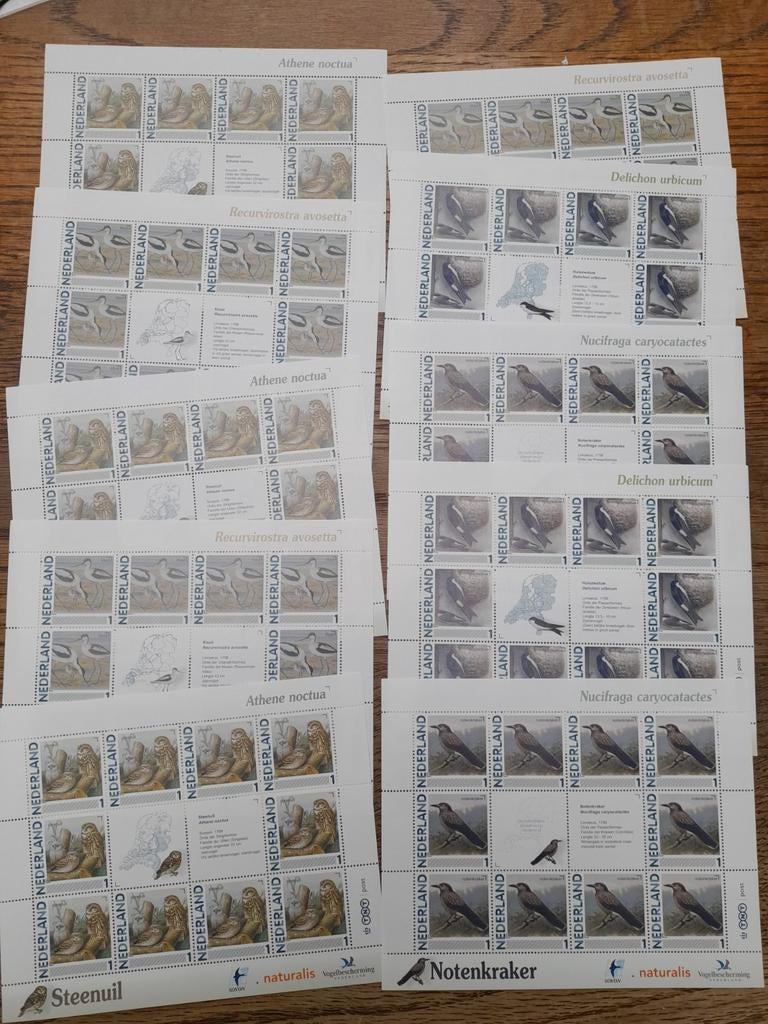 100 x 1 postfris Nederland. Frankeerwaarde €140,-, Ophalen of Verzenden