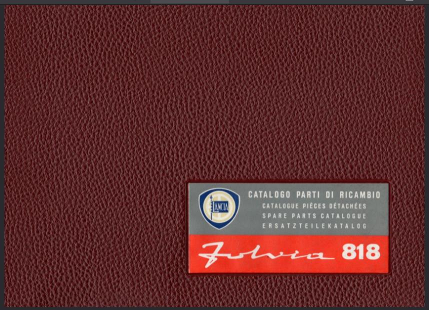 Lancia Fulvia Onderdelenboek tot 1970 in PDF formaat, Verzenden
