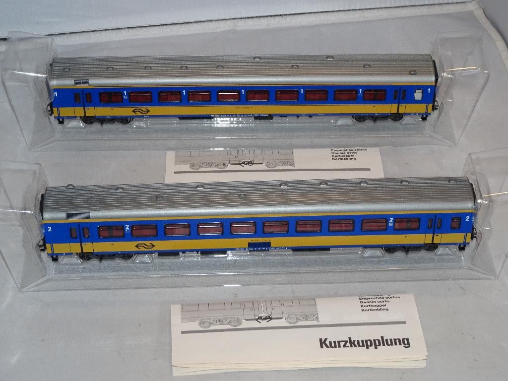 2 Marklin NS IC wagons 4264/4265 nieuw in OVP KKK (#923), Hobby en Vrije tijd, Wisselstroom, Ophalen of Verzenden, NS, Märklin