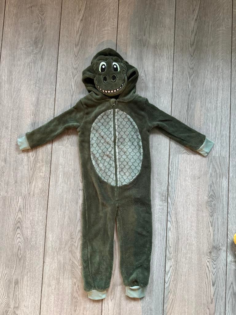 Leuke dino / krokodil onesie maat 92, Ophalen, Zo goed als nieuw, 104 of kleiner, Jongen of Meisje