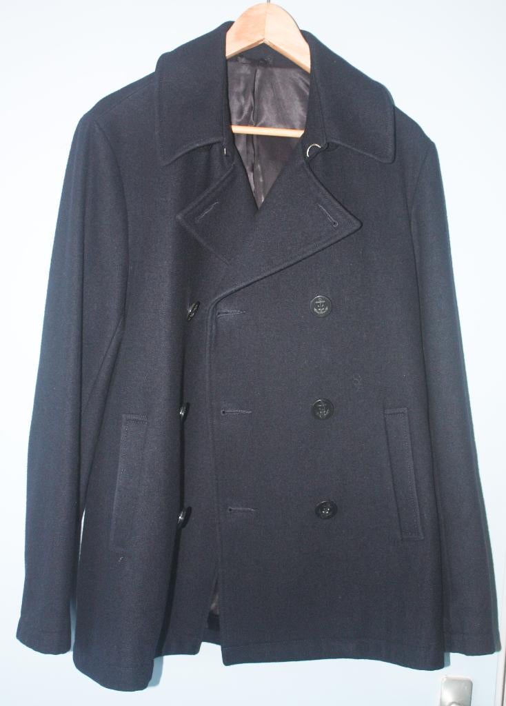 Marine Franse Monoprix jas mt M, Monoprix, Maat 52/54 (L), Blauw, Ophalen of Verzenden