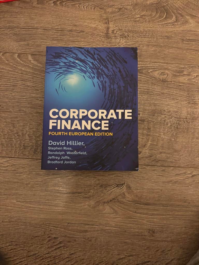 Corporate Finance - David Hillier, Boeken, Ophalen of Verzenden, Zo goed als nieuw, Economie en Marketing