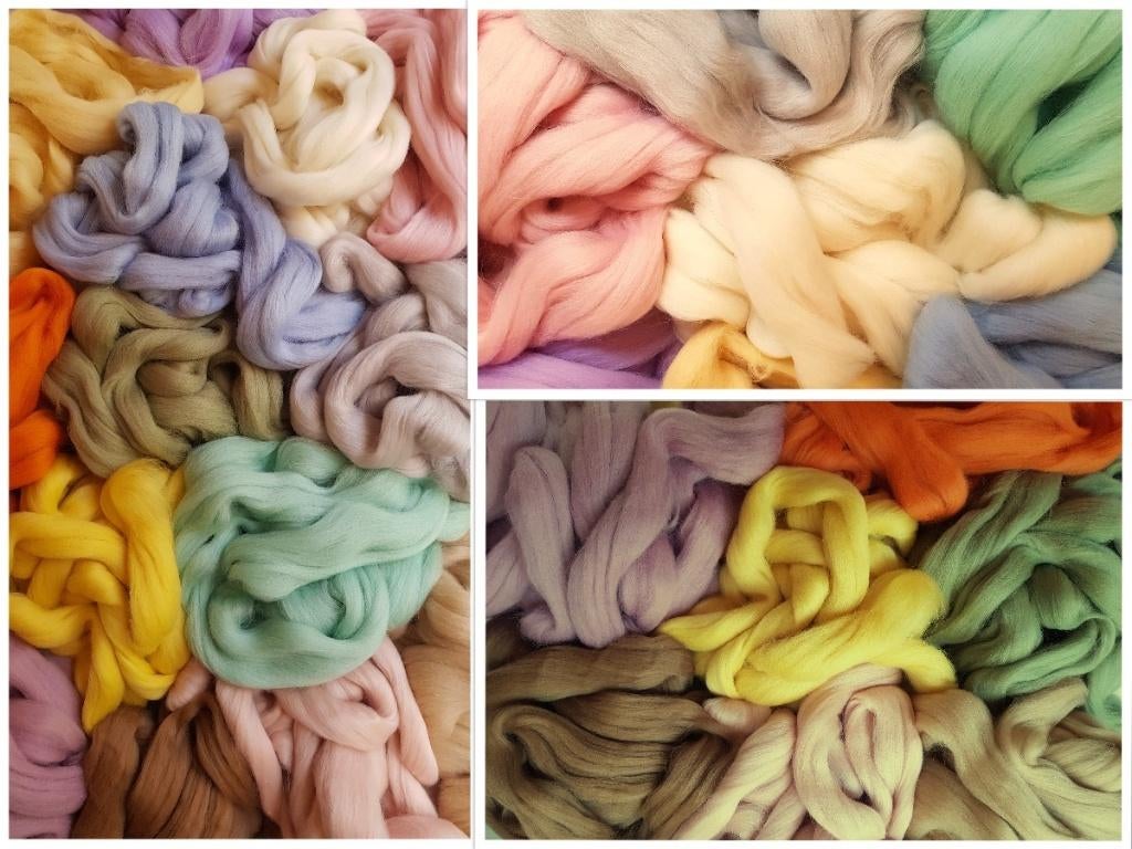 Assortipakket lontwol merino viltwol SOFT FLOW, Hobby en Vrije tijd, Doorn, Nieuw, Ophalen of Verzenden, Los Vilt