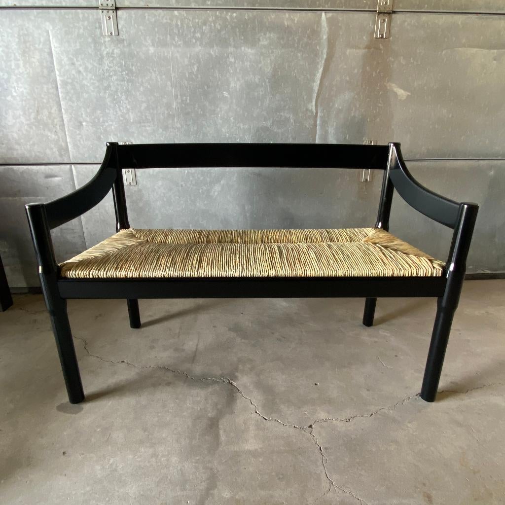 Vico Magistretti Carimate bank uit de jaren 50 MLC, Huis en Inrichting, Stoelen, Ophalen, MLC Milano, Gebruikt, Hout