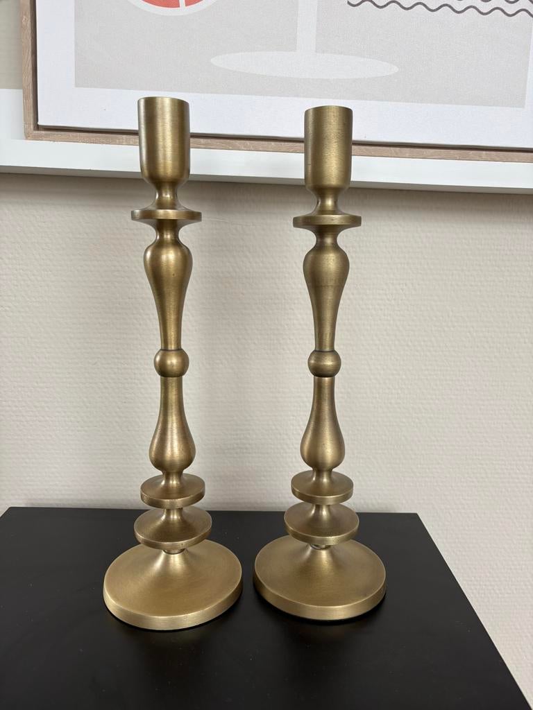 Nieuw twee kandelaars 💛, Ophalen of Verzenden, Koper of Brons
