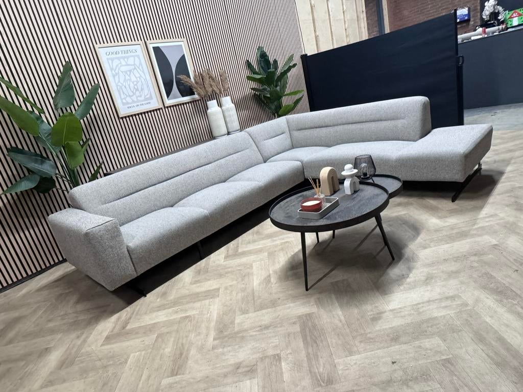ZGAN H.E. Design Hoekbank Madrid - Grijs - 310 x 250, Huis en Inrichting, -, Hoekbank, 300 cm of meer, Ophalen of Verzenden