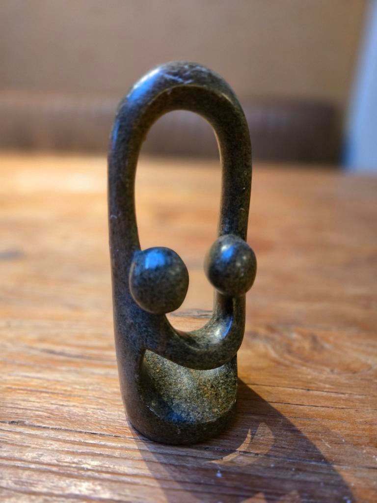 Shona Beeldje, Familie, vriendschap, verbinding, Ophalen of Verzenden, Gebruikt, Mens