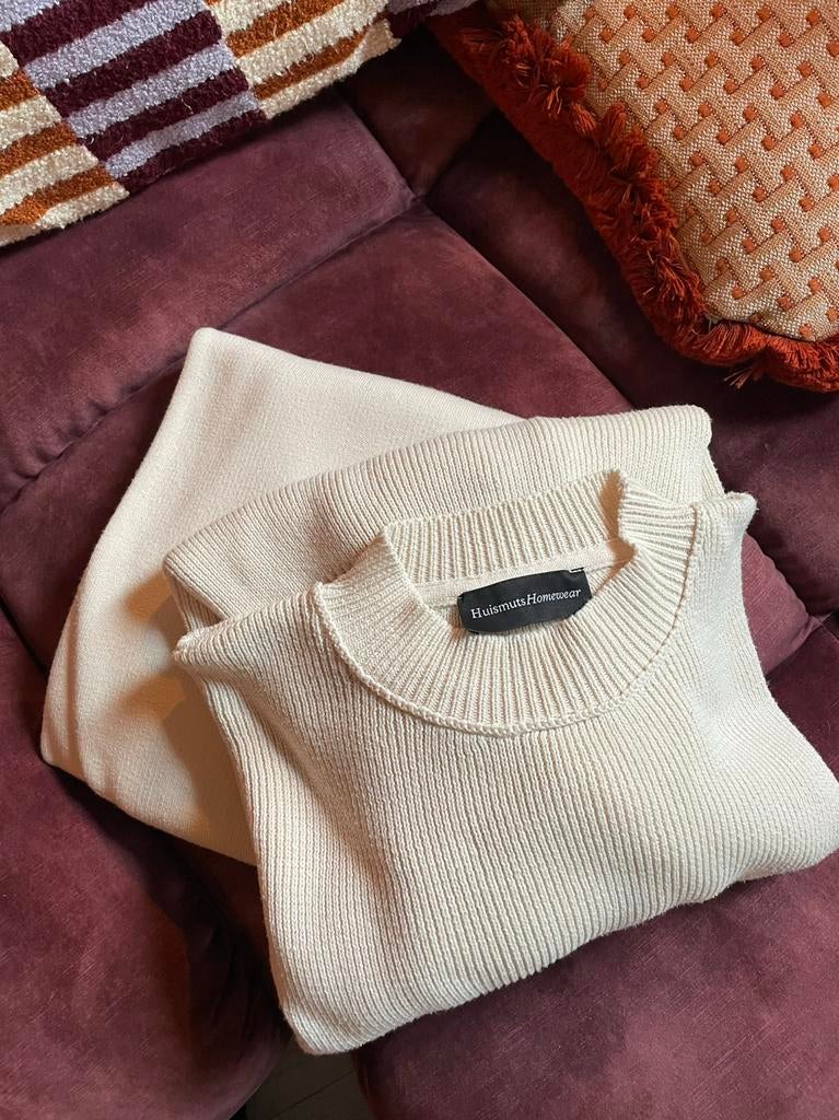 Huismuts Homewear pak crème lengtemaat 1, Ophalen of Verzenden, Zo goed als nieuw, Maat 38/40 (M), Beige