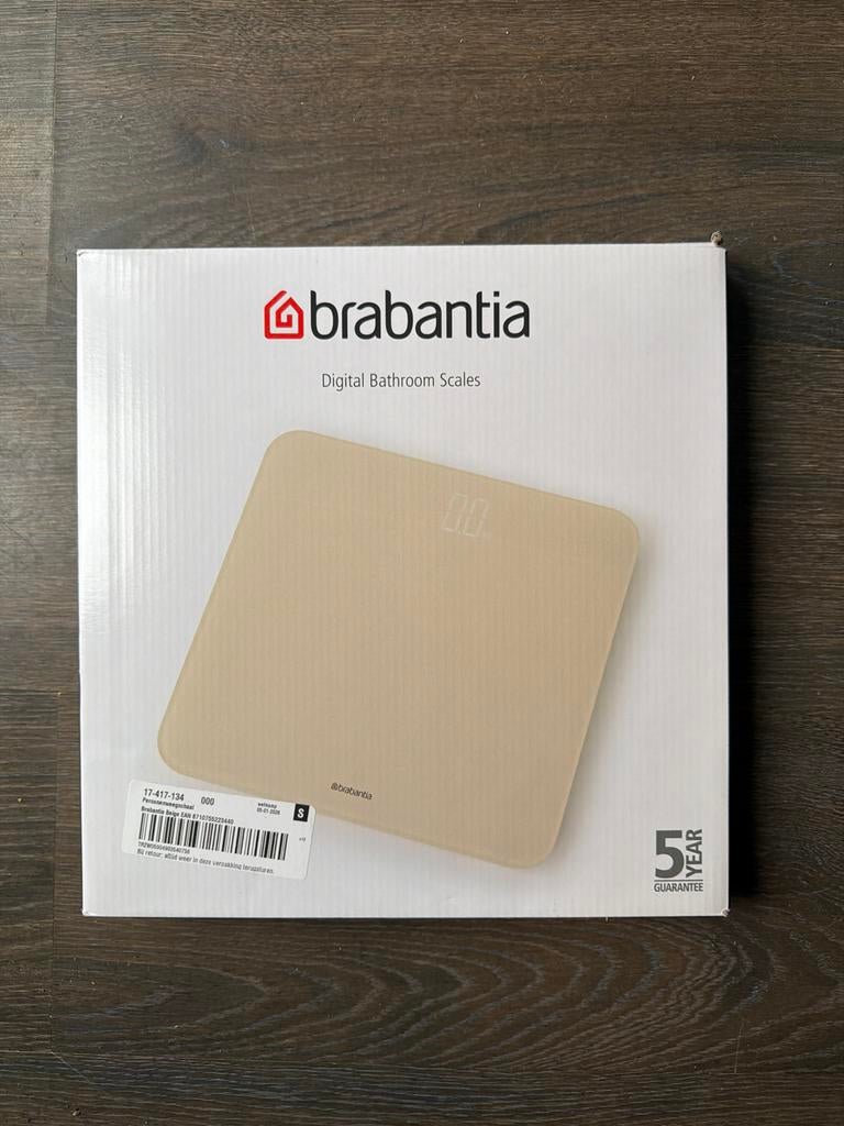 Brabantia Digitale Personenweegschaal - Nieuw in doos, Witgoed en Apparatuur, Weegschalen, Ophalen of Verzenden, Nieuw, Personenweegschaal