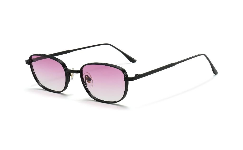 Festival zonnebril / planga / sunnies met metalen montuur, Overige merken, Zonnebril, Zwart, Nieuw
