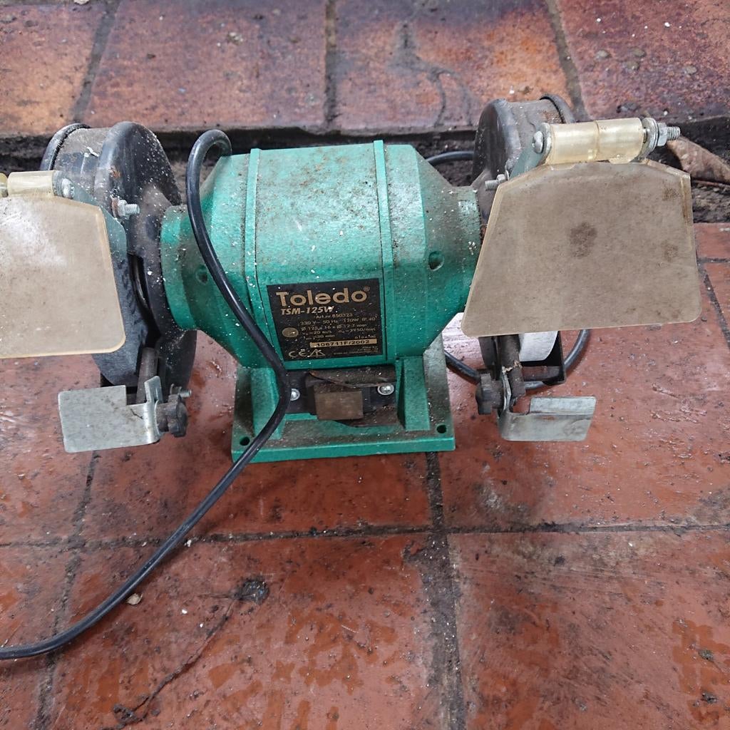 Toledo Werkbankslijpmachine - TSM-1251W, Doe-het-zelf en Verbouw, Gereedschap | Slijpmachines, Ophalen, Gebruikt, Minder dan 700 watt