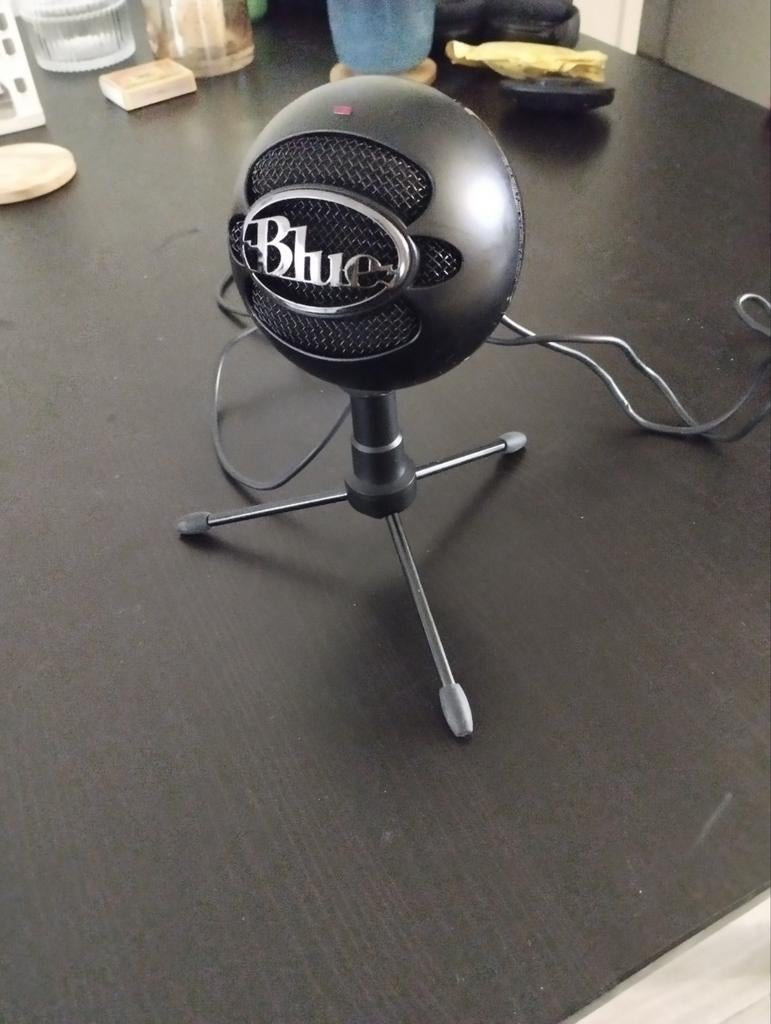 Blue Snowball Microfoon - Studio kwaliteit, Muziek en Instrumenten, Microfoons, Ophalen of Verzenden, Zo goed als nieuw, Studiomicrofoon
