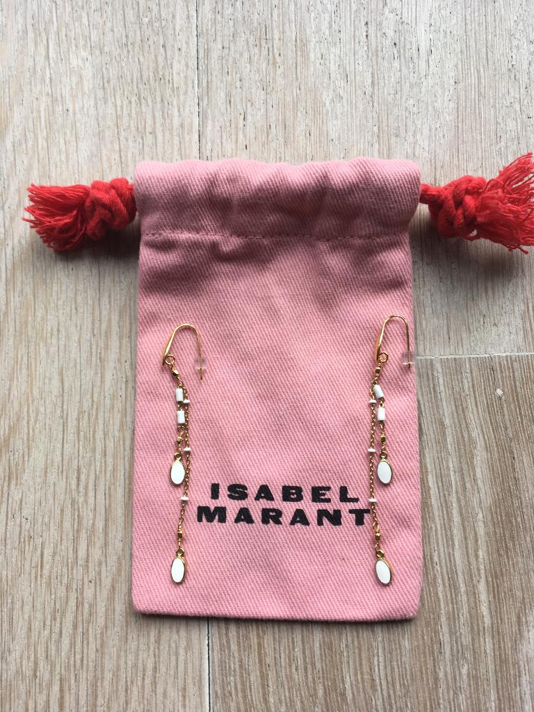 Isabel Marant oorbellen !!NIEUW!! kleur goud en wit, Sieraden, Tassen en Uiterlijk, Oorbellen, Ophalen, Nieuw, Goud, Overige materialen