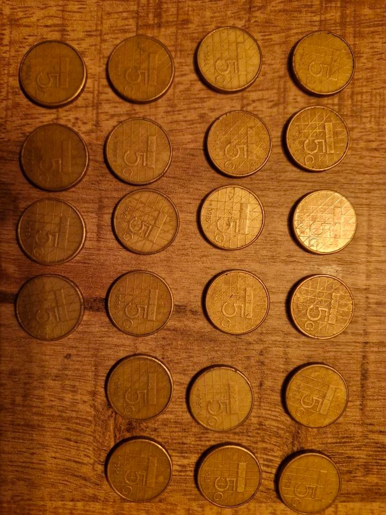 22 x 5 Gulden Muntstukken 1988-1990, Ophalen of Verzenden, Koningin Beatrix, 5 gulden, Losse munt