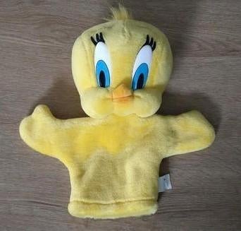 Vintage handpop Tweety, Kinderen en Baby's, Speelgoed | Knuffels en Pluche, Ophalen, Zo goed als nieuw, Overige typen