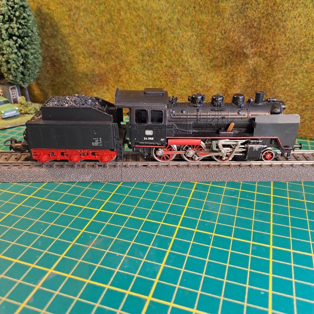 Marklin 3003 Stoomlok BR24 (jaren 70), Hobby en Vrije tijd, Modeltreinen | H0, Wisselstroom, Gebruikt, Locomotief, Ophalen of Verzenden