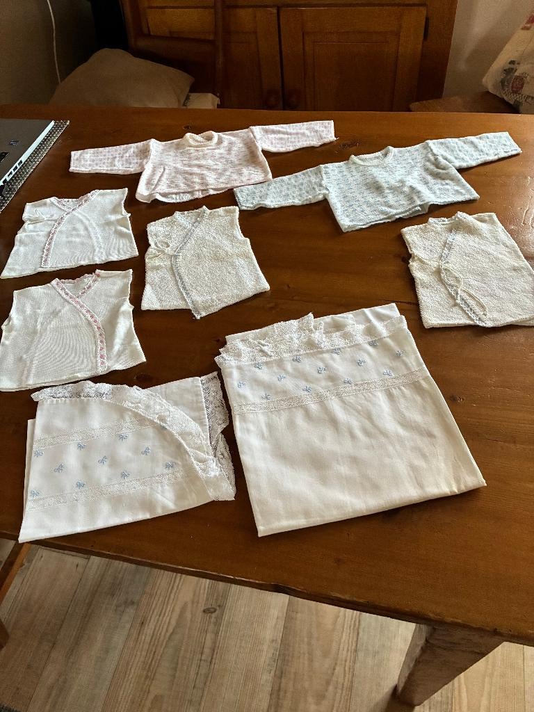 Baby kleding Doopjurk, Rompertjes, Laken + Kussensloop RETRO, Ophalen of Verzenden, Zo goed als nieuw