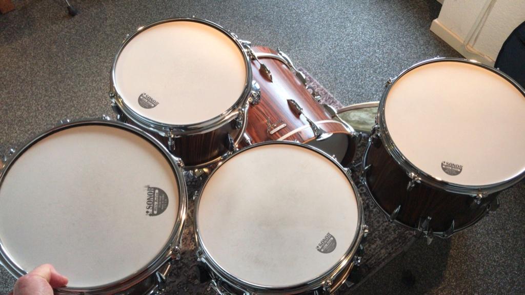 Sonor Vintage Series Rosewood, Paiste flat, Meinl minneman, Ophalen of Verzenden, Gebruikt, Sonor