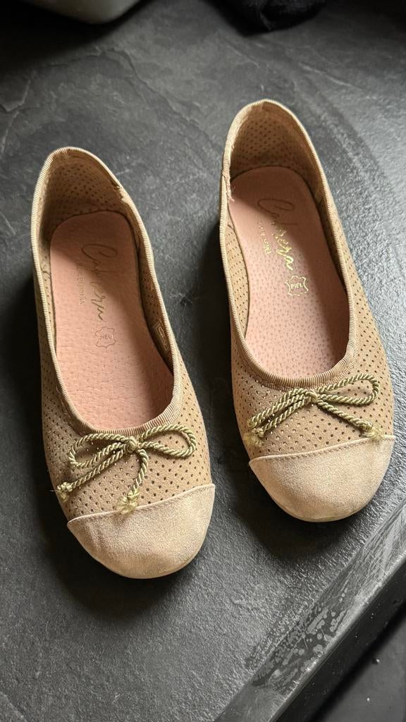 Elegante Ballerina's, Beige, Zo goed als nieuw, Ballerina's, Ophalen of Verzenden