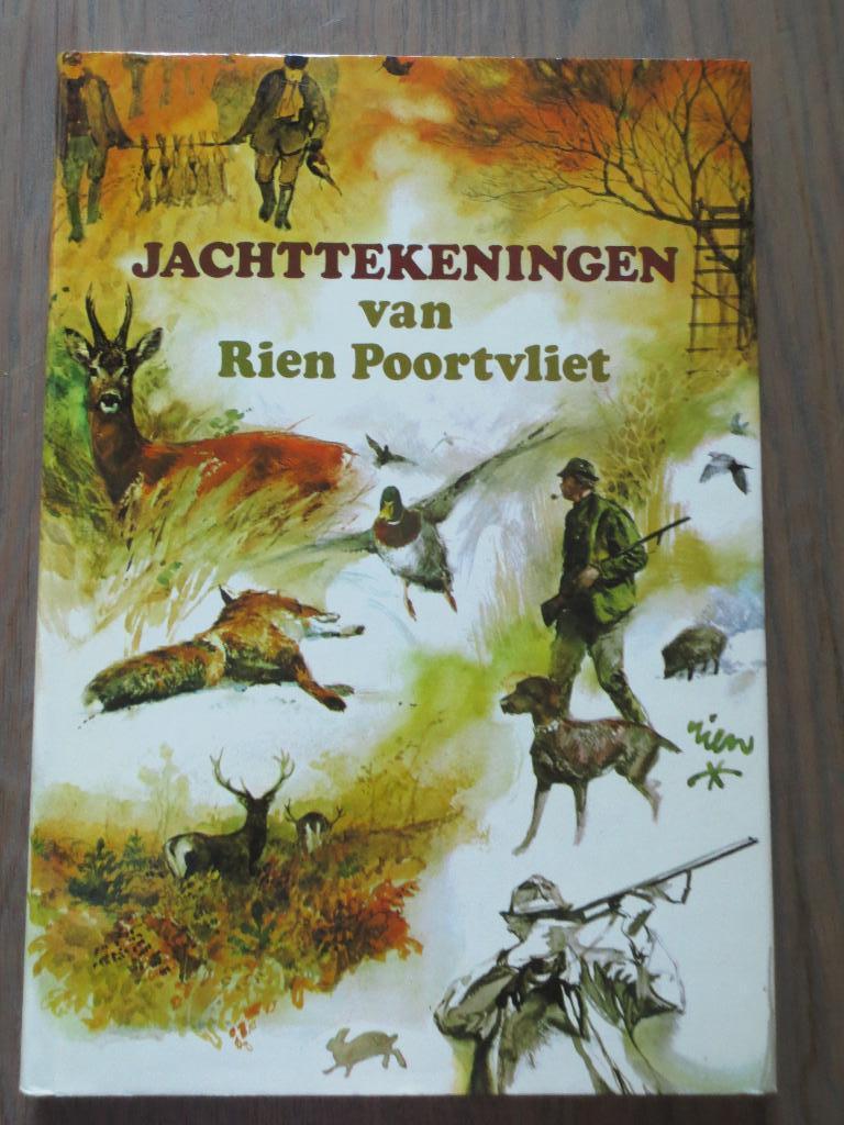 Prentenboek-Plaatjesboek-Jachttekeningen van Rien Poortvliet, Ophalen of Verzenden, Zo goed als nieuw, Rien Poortvliet, Prentenboek