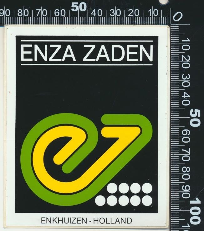 Sticker: Enza Zaden - Enkhuizen, Verzamelen, Ophalen of Verzenden, Zo goed als nieuw, Bedrijf of Vereniging