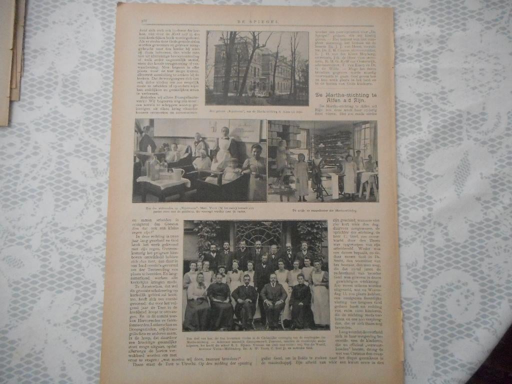 Alphen a.d. Rijn. Martha-stichting. 1908., Verzamelen, Ophalen of Verzenden, Voor 1920, Nederland, Knipsel(s)