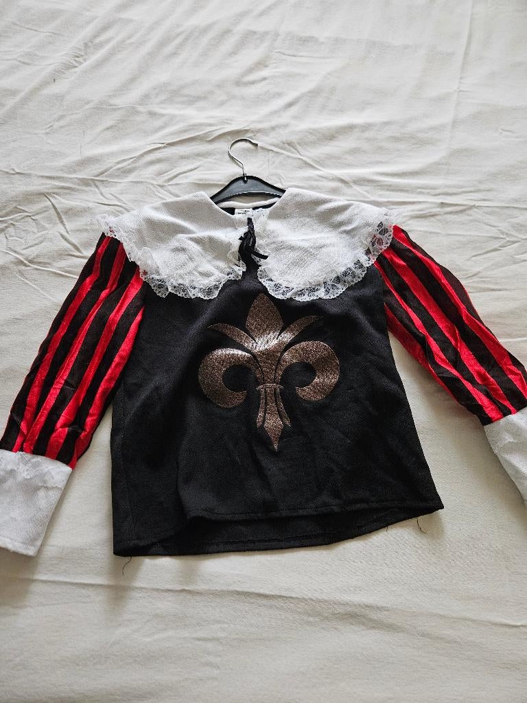 Kinder musketier carnaval, Ophalen of Verzenden, Gebruikt, 122 t/m 128, Jongen of Meisje
