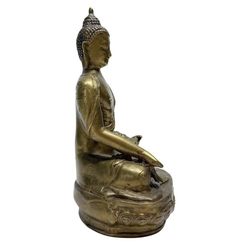Chinees Bronzen Boeddhabeeld – Late Qing Periode – Lot 458, Ophalen of Verzenden, Gebruikt