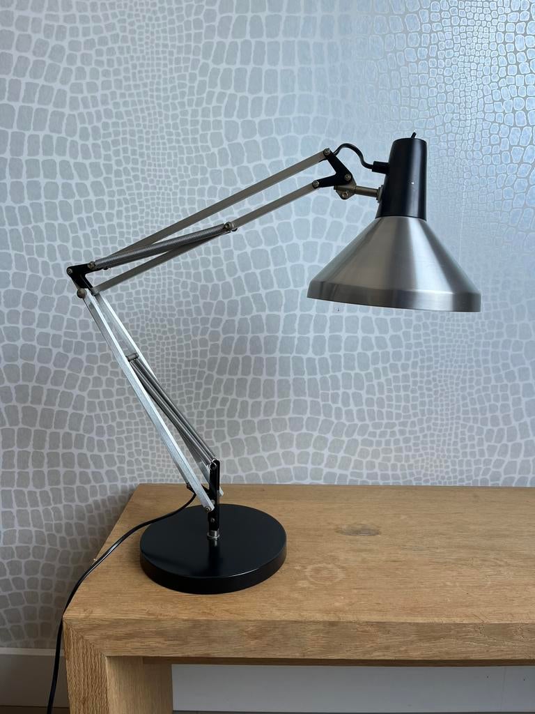 Vintage Hala architectenlamp, Gebruikt, 50 tot 75 cm, Metaal, Ophalen