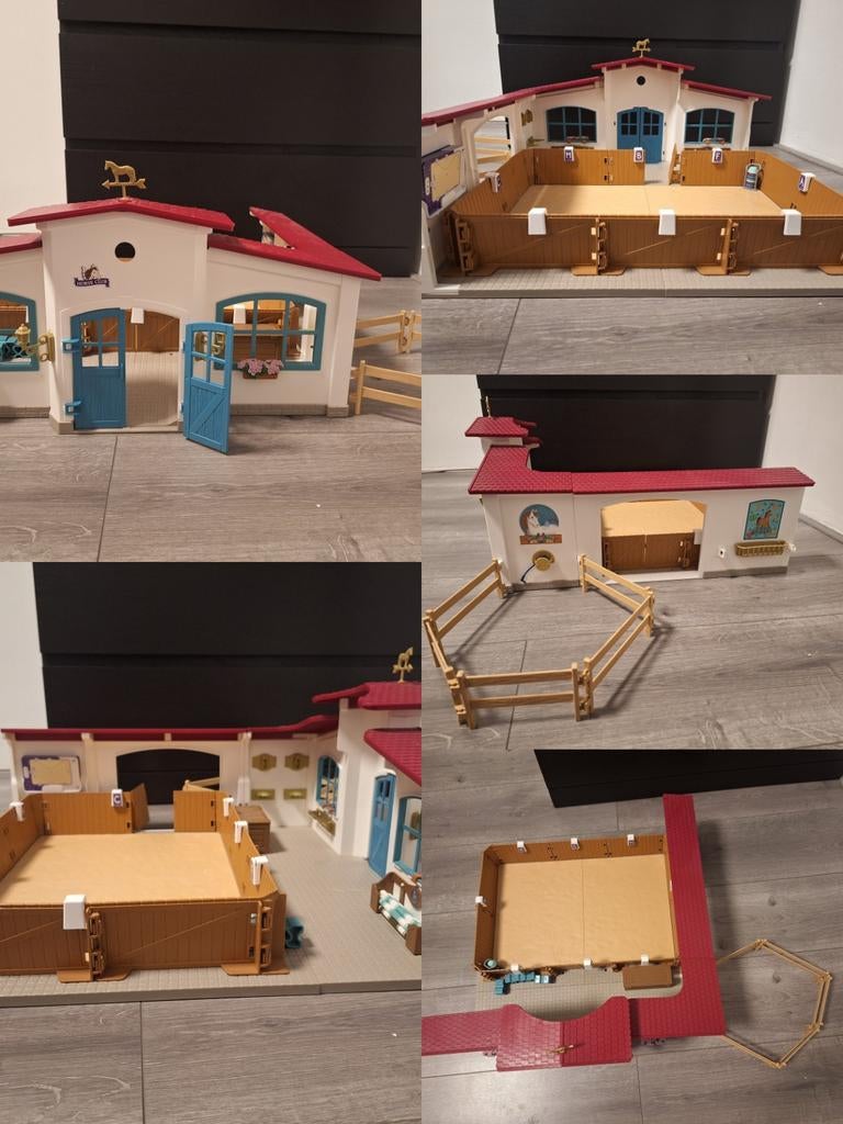Schleich Paardenstal met Wasboxen en Figuren, Ophalen, Nieuw, Overige typen
