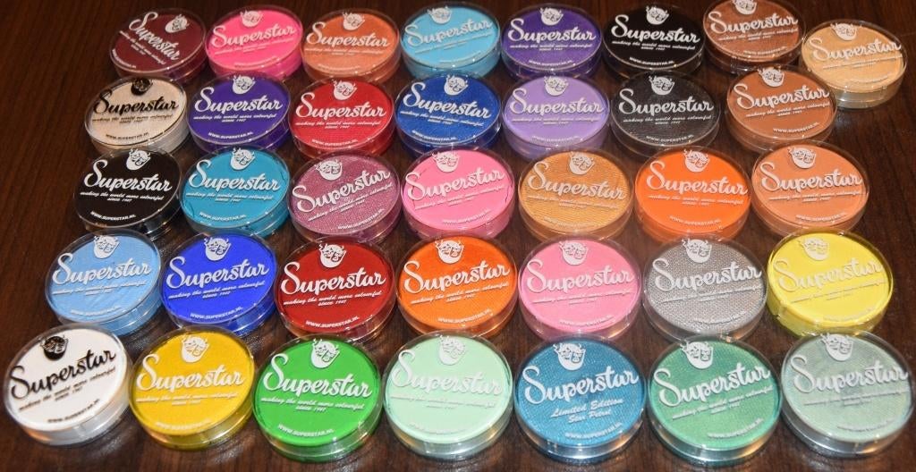 schmink superstar NIEUW ook nog de nieuwste kleuren, Ophalen of Verzenden, Nieuw, Schmink, Carnaval