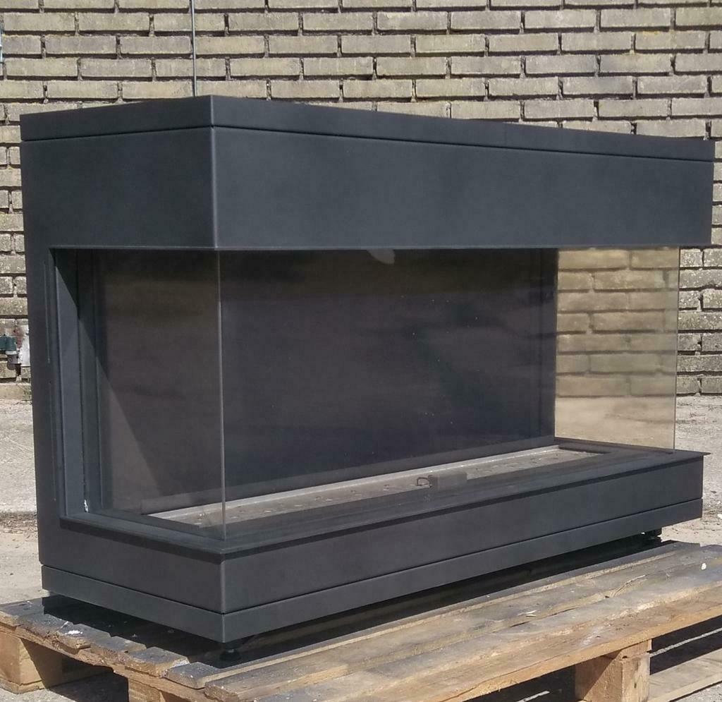 demo model BELLFIRES  view bel LARGE 3 ZIJDIG ZICHT MET HOUT, Huis en Inrichting, Kachels, Ophalen, Zo goed als nieuw, Gas, Inbouw