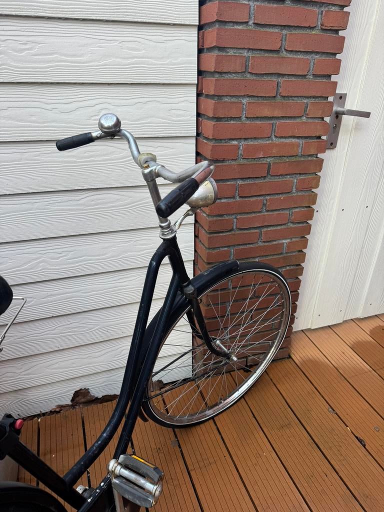 Fiets zwart, Fietsen en Brommers, Fietsen | Dames | Omafietsen, Ophalen, Gebruikt