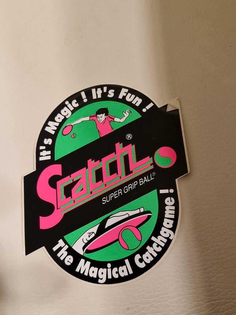 5292 Vintage Scatch Catchgame Sticker, Ophalen of Verzenden, Gebruikt
